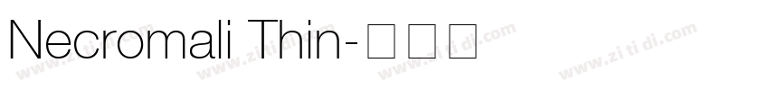 Necromali Thin字体转换